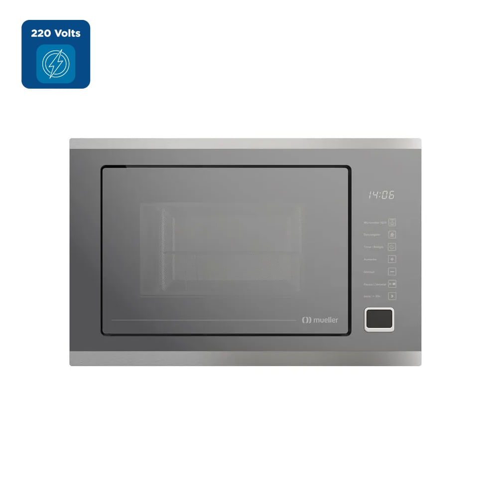Micro-ondas de Embutir Mueller 25 Litros Inox Espelhado MMO0225G1 - 220 Volts - Image 2